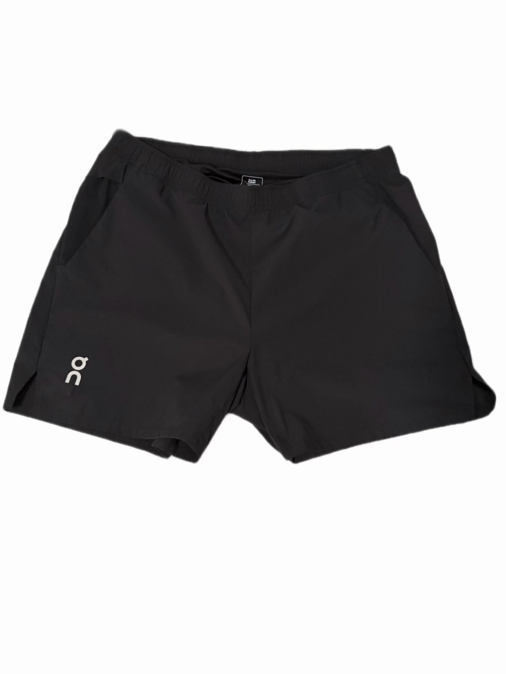 On Shorts With Brief LinerMen’s Size Large, Black, On Logo On Front and Back